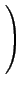 $\displaystyle \left.\vphantom{\begin{array}{c} X  Y  Z\end{array}}\right)$