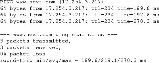 \begin{figure}\begin{center}\verbatiminput{dessin/ping1.txt}\end{center}\par\end{figure}