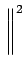 $\displaystyle \left.\vphantom{ \int_{-\infty}^{+\infty}\phi_{1}(x)\phi_{2}(x)dx}\right\Vert^{{2}}_{}$