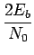 $\displaystyle {\frac{{2E_{b}}}{{N_{0}}}}$