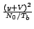 $\scriptstyle {\frac{{(y+V)^{2}}}{{N_{0}/T_{b}}}}$