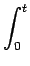 $\displaystyle \int_{{0}}^{{t}}$